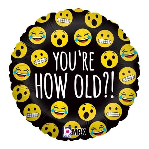 burton + BURTON 18" PKG How Old Emoji Balloon