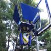 Volleyball Spike Trainer. (On Basketball Systems) Blue view 3