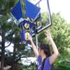 Volleyball Spike Trainer. (On Basketball Systems) Blue view 4
