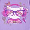 The Children's Place Girls Unicorn Long Sleeve Graphic T-Shirts,Multipacks Rainbow/Music Cat/Unicorn 3-Pack Large view 3