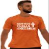 5X-Large Orange Mens Service Human Do Not Pet Funny Dog Lover Gift Idea T-Shirt view 1