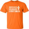 5X-Large Orange Mens Service Human Do Not Pet Funny Dog Lover Gift Idea T-Shirt view 3