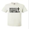 5X-Large White Mens Service Human Do Not Pet Funny Dog Lover Gift Idea T-Shirt view 3