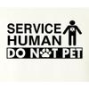 5X-Large White Mens Service Human Do Not Pet Funny Dog Lover Gift Idea T-Shirt view 4