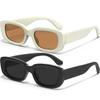 AWGSEE Retro Rectangle Kids Sunglasses 90s Vintage Fashion Narrow Square Frame Glasses Shades for Girls Boys UV Protection view 1