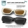 AWGSEE Retro Rectangle Kids Sunglasses 90s Vintage Fashion Narrow Square Frame Glasses Shades for Girls Boys UV Protection view 4
