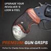 Replacement Grips for All Charter Arms Rosewood Checkered and Pearl wrap Around view 3