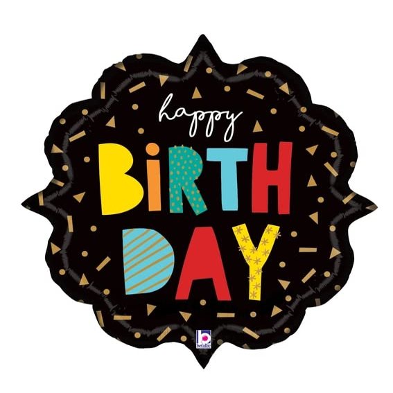 burton+BURTON 31" PKG Birthday Ornate Diamond