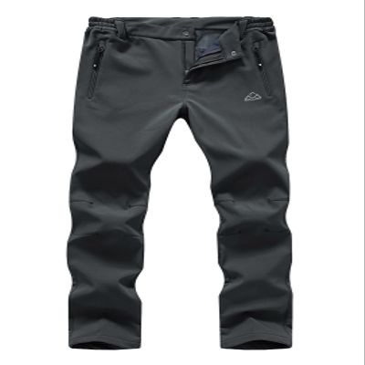YSENTO Women's Fleece Lined Pants Winter Snow Ski Waterproof Insulated Softshell Hiking Mountain Pants Dark Grey Size L