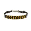 Showman Dark Leather Wither Strap w/Color Rawhide Lacing (Orange) view 1
