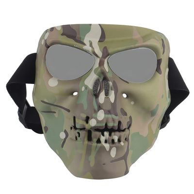 Airsoft Mask Halloween Skull Full Face Mask, Airsoft Paintball BB Gun Game Mask
