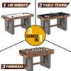 Barrington 3-in-1 Combination Game Table 54, Foosball, Air-Powered Hockey and Table Tennis Combo Table, Multi Game Table Perfect for Family Game Rooms, All-in-One Arcade Table view 3