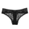 Women Light Luxury Sexy Lace Panties Transparent Hollow Low Waist Boy Shorts Underwear for Women plus Size 4x Black view 1