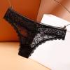 Women Light Luxury Sexy Lace Panties Transparent Hollow Low Waist Boy Shorts Underwear for Women plus Size 4x Black view 2