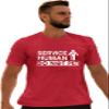 3X-Large Red Mens Service Human Do Not Pet Funny Dog Lover Gift Idea T-Shirt view 1