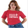 3X-Large Red Mens Service Human Do Not Pet Funny Dog Lover Gift Idea T-Shirt view 2