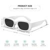 AWGSEE Retro Rectangle Kids Sunglasses 90s Vintage Fashion Narrow Square Frame Glasses Shades for Girls Boys UV Protection view 3
