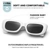 AWGSEE Retro Rectangle Kids Sunglasses 90s Vintage Fashion Narrow Square Frame Glasses Shades for Girls Boys UV Protection view 4