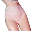 Stretchy Waistband Underwear Sexy High Rise Women Back Lace Cloud Lace Open Womens Cotton Bikini Panties White view 1