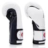 Fairtex Muay Thai Boxing Gloves BGV9 - Heavy Hitter Mexican Style Training & Sparring Gloves for Kick Boxing MMA K1 (White/Blue Palm, 12 oz) view 4