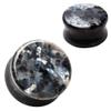 Pierced Owl Natural Black Labradorite Stone Double Flared Plugs, Sold as a Pair (10mm (00GA)) view 2