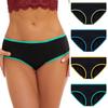 4 Pieces Underpants Patchwork Color Underwear Panties Bikini Solid String Bikini Underwear for Women Lace Multicolor view 3