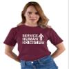 3X-Large Maroon Mens Service Human Do Not Pet Funny Dog Lover Gift Idea T-Shirt view 2