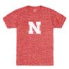 Little King Knobby NCAA Big Logo Toddler T-Shirt-Boys & Girls-Nebraska-Heathered Red-2T view 3