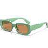 AWGSEE Retro Rectangle Kids Sunglasses 90s Vintage Fashion Narrow Square Frame Glasses Shades for Girls Boys UV Protection view 1