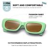 AWGSEE Retro Rectangle Kids Sunglasses 90s Vintage Fashion Narrow Square Frame Glasses Shades for Girls Boys UV Protection view 4