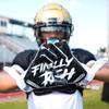 Battle Sports Finally Rich 2.0 Wide Receiver Football Gloves, Ultra Stick Adult & Youth Gloves - Youth Small, Black/White view 3