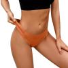 Womens Seamless Bikini Panties Soft Stretch Invisibles Briefs No Show Hipster Bikini Small Underwear Orange view 1