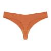 Womens Seamless Bikini Panties Soft Stretch Invisibles Briefs No Show Hipster Bikini Small Underwear Orange view 3