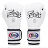 Fairtex Muay Thai Boxing Gloves BGV9 - Heavy Hitter Mexican Style Training & Sparring Gloves for Kick Boxing MMA K1 (White/Blue Palm, 14 oz) view 3