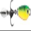 VMC Bull Spoon 1/8 oz Glow Fire Tiger view 1