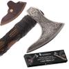 Genuine Viking Bearded Axe - 1095 Carbon Steel, 55-58 RC Hardness - Includes Leather Cover, 21.6 Inches view 1