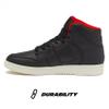 AND1 Slam Mens Basketball Shoes, Mid Top Casual Court Sneakers for Men - Black/Tan/Red, 11 Medium view 3