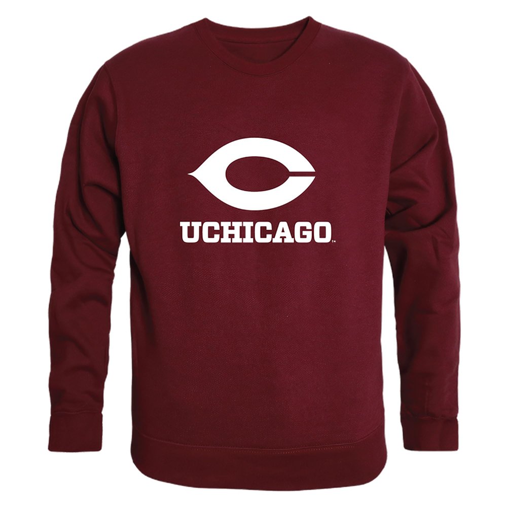 W Republic UChicago Maroons College Crewneck Pullover Sweatshirt, Adult Unisex, Maroon, X-Large - NCAA Officially Licensed Apparel