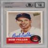 Bob Feller 2003 Topps Fan Favorites Baseball Autograph Card #85 BAS 10 view 1