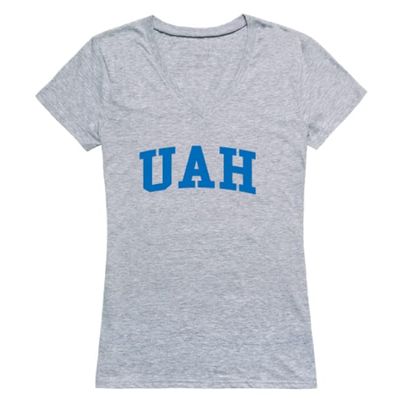 University of Alabama Huntsville Chargers Womens Game Day Tee T-Shirt - Heather Grey, X-Large