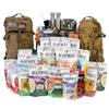 Family Comfort 72 Emergency Survival Kit/Backpack  72 Hours for 2 People  Disaster Preparedness  Delicious Survival Food, Gear, Lighting, First Aid & More, Tan view 1