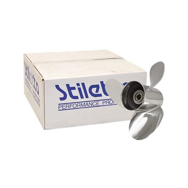 Stiletto ST10221 Stainless Steel 14 1/4 x 21 LH Boat Propeller