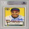 Bob Feller 2003 Topps Shoe Box Baseball Autograph Card #88 BAS view 1