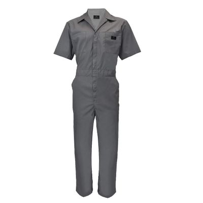 ACTIVE UNIFORMS Coveralls Workwear Men Short Sleeve Coveralls, Grey (X-Large)