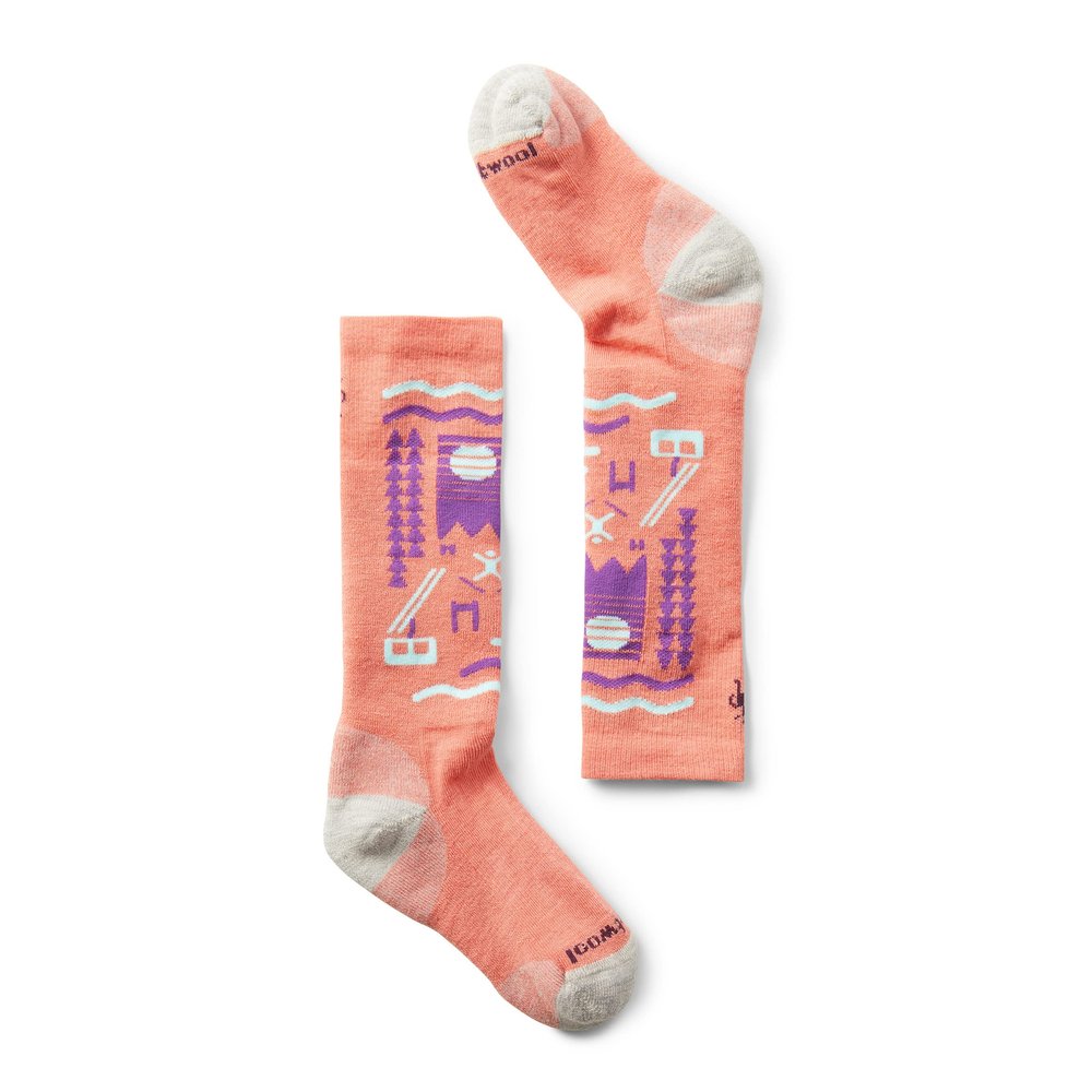 Smartwool Wintersport Full Cushion Ski Day OTC Socks - Youth Wild Salmon Medium