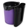 Accmor 3-in-1 Bike Cup Holder with Cell Phone Keys Holder, Bike Water Bottle Holders, Universal Bar Drink Cup Can Holder for Bicycles, Motorcycles, Scooters, Black Purple view 3