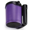 Accmor 3-in-1 Bike Cup Holder with Cell Phone Keys Holder, Bike Water Bottle Holders, Universal Bar Drink Cup Can Holder for Bicycles, Motorcycles, Scooters, Black Purple view 4