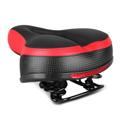 BESPORTBLE Thick Sponge Absorbing Bike Seat Road Bike Seat with Reflective Sticker Comfortable for Long Rides
