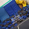 Isellfoam Foam Pit Cubes/Blocks 480 pcs (Charcoal) 6"x6"x6" Flame Retardant Pit Foam Blocks for Skateboard Parks, Gymnastics Companies, and Trampoline Arenas, CertiPUR-US Foam, Made in USA view 2