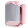 Accmor 3-in-1 Bike Cup Holder with Cell Phone Keys Holder, Bike Water Bottle Holders, Universal Bar Drink Cup Can Holder for Bicycles, Motorcycles, Scooters, Grey Pink view 4